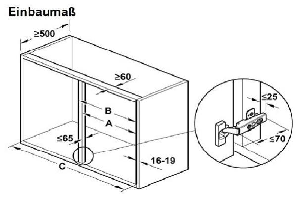 Eckschrank-Schwenkauszug LeMans Classic - Schwenkrichtung links/rechts - Türbreite 500 mm